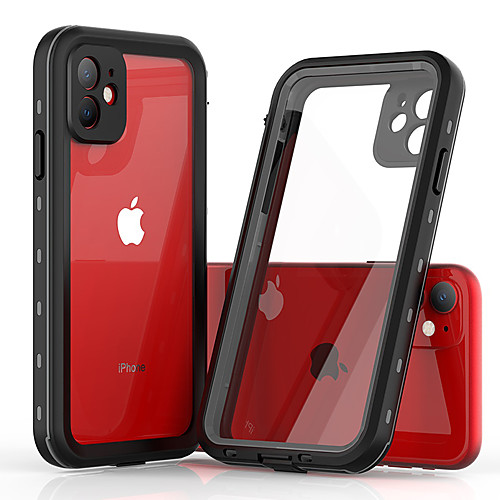 

Case For Apple iPhone 11 / iPhone 11 Pro / iPhone 11 Pro Max Shockproof / Dustproof / Water Resistant Full Body Cases Transparent Silica Gel