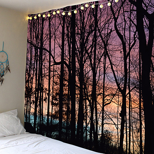 

Psychedelische Bos Tapestry Zee Kokospalm Muur Opknoping Strand Wandtapijten 3D Gedrukt Grote Wandtapijten Boho Hippie Home Decor