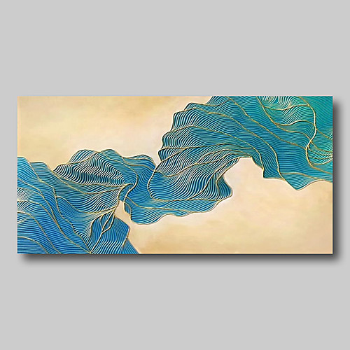

Oil Painting Hand Painted Horizontal Abstract Comtemporary Modern Stretched Canvas