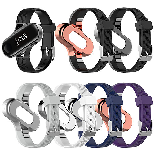 

Watch Band for Xiaomi Mi Band 4 Xiaomi Sport Band / Classic Buckle Stainless Steel / Silicone Wrist Strap