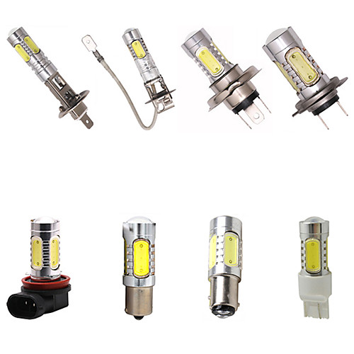 

H1 H3 H4 H7 H8 H11 1156 1157 T20 7443 LED Car Headlight Car Fog Lamp Bulb High Power 7.5W Chipsets 12V DC 350 Lumen 6000k HID White Projection Bulb 2PCS