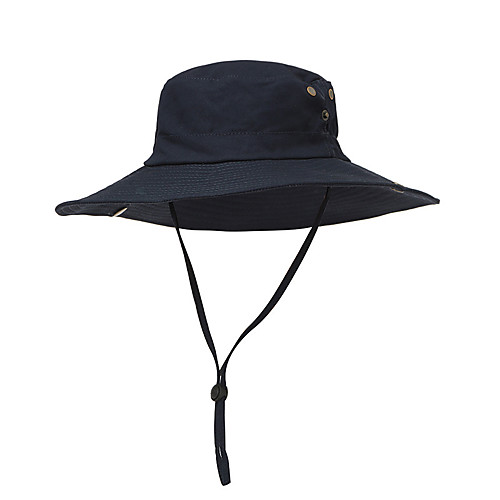 

Women's Men's Sun Hat Fishing Hat Fisherman Hat Hiking Hat 1 PCS Wide Brim Outdoor Portable Sunscreen UV Resistant Quick Dry Hat Solid Color Cotton Army Green Grey Khaki for Camping / Hiking Hunting