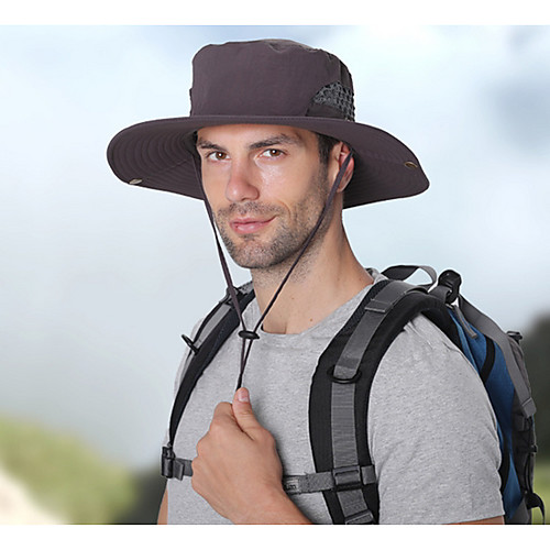 

Men's Floppy Hat Polyester Basic - Color Block Fall Dark Gray