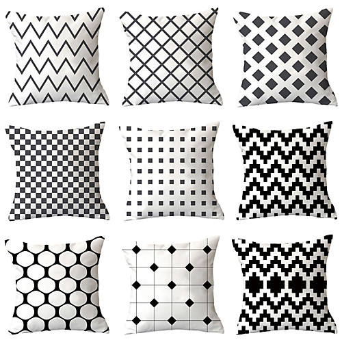 

9 pcs Throw Pillow Simple Classic 4545 cm Cushion Vintage Circle Cover Sofa Home Decor Throw Pillow Case