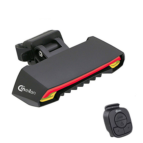 

Laser Bike Light Turn Signal Light Rear Bike Tail Light Safety Light Mountain Bike MTB Bicycle Cycling Waterproof Smart Induction Remote Control / RC 80 lm Red Cycling / Bike