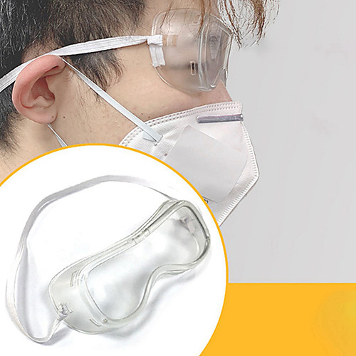 

1PC Reusable Transparent Soft Rubber Waterproof And Dust Proof Goggles