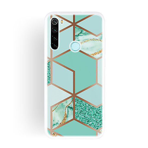 

Case for Xiaomi Scene Map Redmi K30 K30 Pro Note10 Note 10 Pro colorful geometric mosaic marble pattern TPU material IMD process all-inclusive mobile phone case QXC