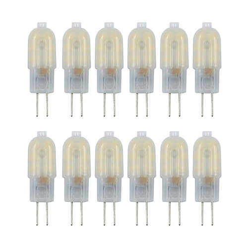 

ZDM G4 LED Bulb 12 Pack 2.5W LED Milky White Bi-pin G4 Base 10-20W Halogen Bulb Replacement Warm White /Cold White AC220V / DC12V