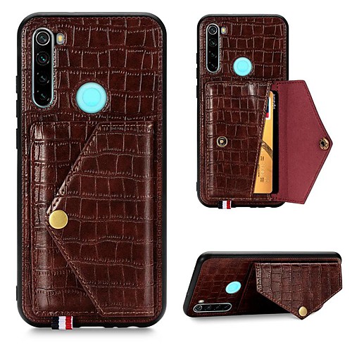 

Case For Xiaomi Redmi Note 8 / Redmi Note 8 Pro/Mi 10 Card Holder / with Stand / Magnetic Back Cover Solid Colored PU Leather / TPU For Xiaomi Mi 10 Pro/Redmi Note 8T