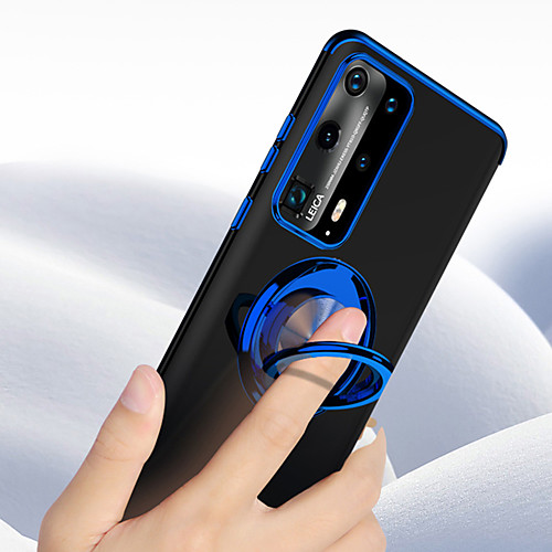 

Magnetic Ring Car Kickstand Case For Huawei P40 Pro P40 Lite P Smart 2019 Y6 2019 P Smart Z Y9 Y7 Y5 2019 P30 Lite P20 Lite Mate 30 Pro Mate 20 Pro Transparent Plating Clear Back Cover TPU