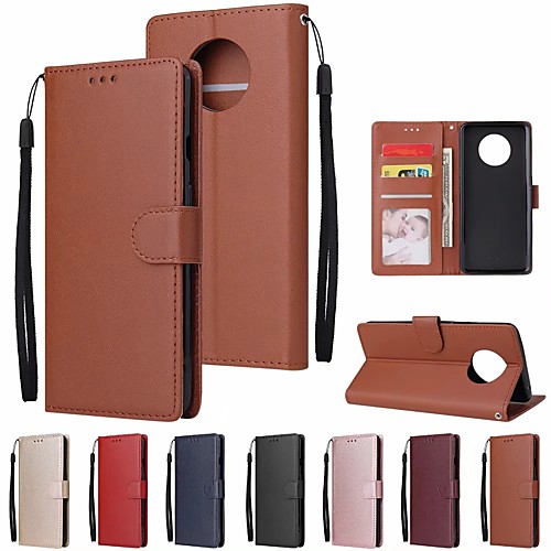 

Case For OnePlus Oneplus 7 pro / one plus 7T / one plus 7T Pro Card Holder / Flip Full Body Cases Solid Colored PU Leather / TPU