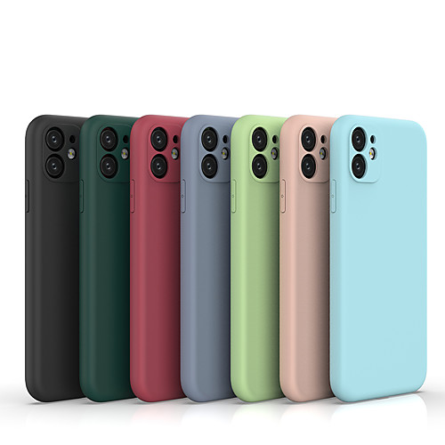 

Phone Case For Apple Back Cover iPhone 11 Shockproof Ultra-thin Frosted Solid Colored TPU