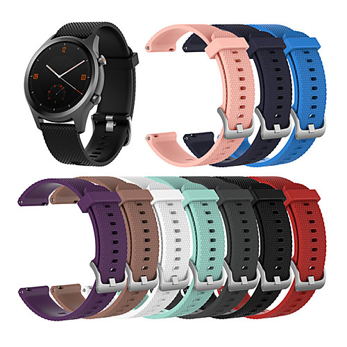 

20MM For TicWatch C2 / Ticwatch 2 / Ticwatch E Silicone Sport Watch Band Strap