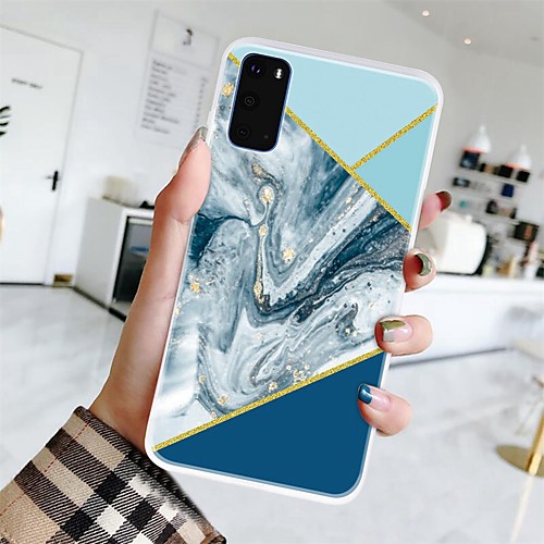 

Case For Samsung Galaxy A10s / A91 / M80S / A81 / M60S Ultra-thin / Frosted / Pattern Back Cover Geometric Pattern / Marble TPU For Galaxy S20/S20 Ultra/S20 Plus/A01/A11/A21/A41/A51/A71