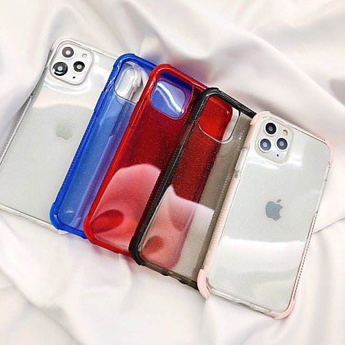 

Case for Apple scene map iPhone 11 11 Pro 11 Pro Max X XS XR XS Max 8 solid color glitter translucent TPU material four corners anti-fall all-inclusive mobile phone case HRS