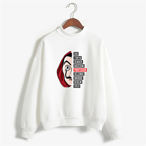 

Inspired by la casa de papel Dali Cosplay Costume Hoodie Pure Cotton Print Printing Hoodie For Men's / Women's