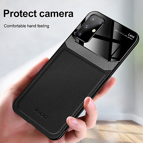 

Case For Samsung Galaxy S20 S20 Plus S20 Ultra Shockproof Back Cover Solid Colored PU Leather Acrylic S10 S10E S10 Plus S9 S9 Plus A10 A20 A30 A50 A50S A70 A51 A71 A81