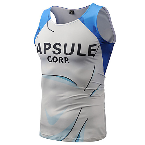

Inspired by Dragon Ball Torankusu Cosplay Costume T-shirt Polyster Print Printing Fancy Vest For Men's