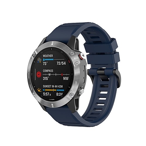 

Watch Band for Fenix Garmin Classic Buckle Silicone Wrist Strap