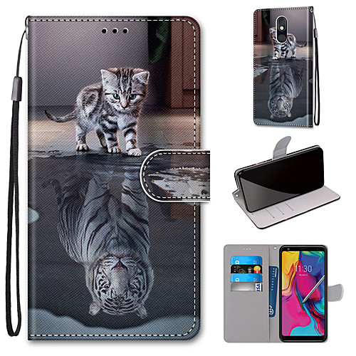 

Case For Motorola Moto G8 Play / Moto G8 Plus / MOTO E6 plus Wallet / Card Holder / with Stand Full Body Cases Cat Becomes Tiger PU Leather / TPU for MOTO E6 Play / MOTO G7 / MOTO G7 Plus