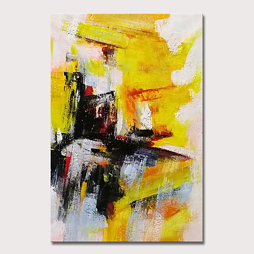 

Oil Painting Hand Painted Vertical Abstract Pop Art Modern Rolled Canvas (No Frame)