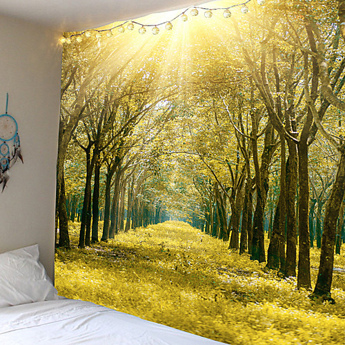 

The golden woods tapestry or decorative cloth or cloth in the background