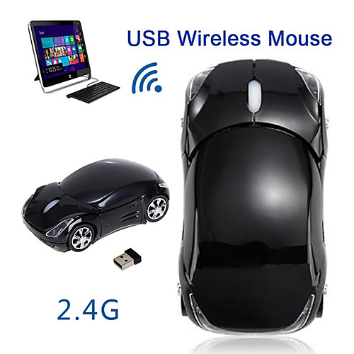 

FL01 Wireless Game Mouse 2.4GHz 1600DPI Car Shape Wireless Optical Scroll Led Breathing Light Ergonomic Mice for Tablet Laptop Computer Mouses