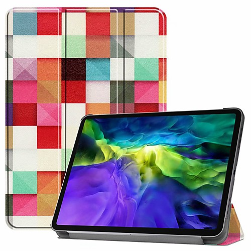 

Case For Pro 11''(2020) / iPad 10.2''(2019) / Ipad air3 10.5'(2019) Shockproof / with Stand / Flip Full Body Cases Magic Squares PU Leather Case For iPad (2017) / iPad Mini 5/4 iPad (2018) / iPad Air2