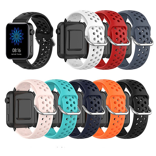 

1 Pcs Watch Band Breathable Silicone Sport Strap For Xiaomi Smart Watch 18mm