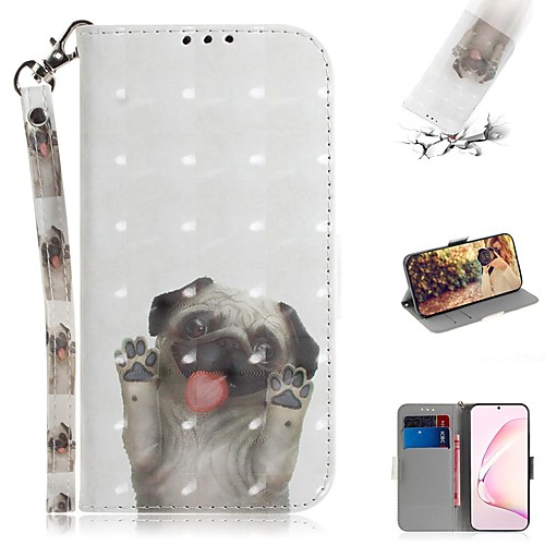 

Case For Samsung Galaxy A20e / Galaxy Note 10 / Galaxy Note 10 Plus Wallet / Card Holder / Flip Full Body Cases Dog PU Leather For Galaxy S20 Ultra/A01/A21/A51/A71/A81/A91/A70E
