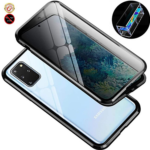 

Magnetic Metal Case 9H Tempered Glass Front and Back Cover Magnetic Case For Samsung Galaxy S10 / S10plus 9H Tempered Glass Metal Frame Dsorption / Shock-Absorption / Case For Samsung Galaxy S9