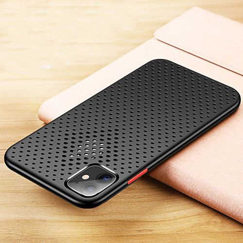 

iPhone11Pro Max Mesh Breathing Cooling Mobile Phone Case XS Max Silicone Protective Case Real Machine Opening Hole 6/7 / 8Plus Drop Protection Case