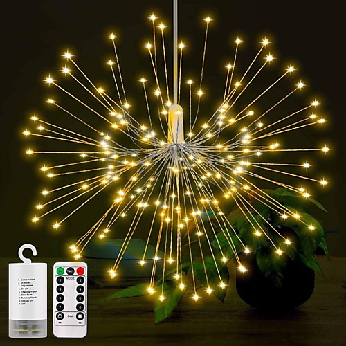 

12.5cm String Lights 150 LEDs Warm White White Multi Color Creative Party Christmas Wedding Decoration AA Batteries Powered