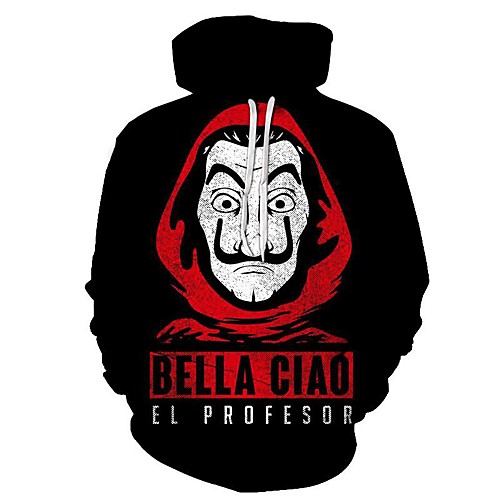 

Inspired by la casa de papel Dali Cosplay Costume Hoodie Polyster Print Printing Hoodie For Men's / Women's