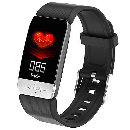 

KUPENG T1 Unisex Smartwatch Smart Wristbands Android iOS Bluetooth Waterproof Heart Rate Monitor Sports Thermometer Media Control Pedometer Call Reminder Sleep Tracker Sedentary Reminder Alarm Clock