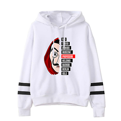 

Inspired by la casa de papel Dali Cosplay Costume Hoodie Polyster Print Printing Hoodie For Men's / Women's