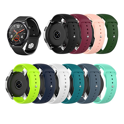 

22mm Silicone Watchband for Huawei Watch GT/Watch GT Active/Watch2 Pro/2 Classic/Honor Magic/watch GT2 46mm Smartwatch Strap Band Bracelet