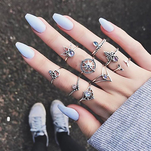 

Women's Ring 1 set Silver Alloy Elegant Holiday European Festival Jewelry