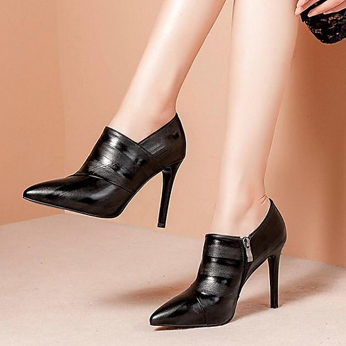 

Women's Boots Stiletto Heel Pointed Toe Booties Ankle Boots Daily PU Black Brown / Booties / Ankle Boots / Booties / Ankle Boots
