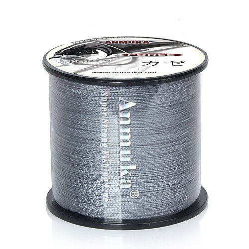

PE Braided Line Dyneema Superline 8 Strands Outdoor Wear-Resistant Abrasion Resistant Fishing Line 300M / 330 Yards Rainbow, Grey