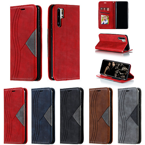 

Case For Huawei P30/P30 Lite/P30 Pro/Mate 30/Mate 30 Lite/Mate 30 pro/P20/P20 Lite/P20 Pro/ Mate 20/Mate 20 Lite/Mate 20 Pro Card Holder / Shockproof / Flip Full Body Cases Solid Colored PU Leather