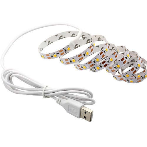 

2m Flexible LED Light Strips Flexible Tiktok Lights 60 LEDs SMD5050 Warm White Decorative TV Background 5 V