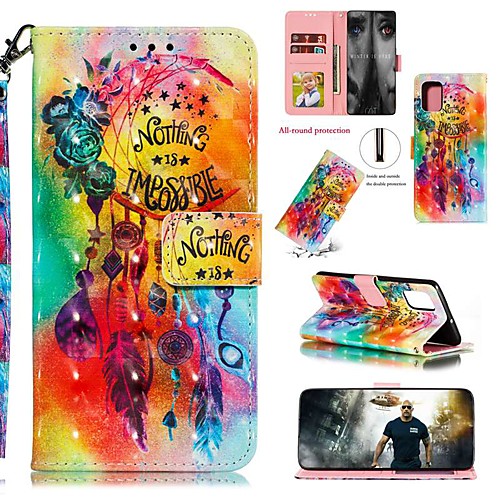 

Case For Samsung Galaxy A90(2019) / Galaxy A20e /Galaxy A80 Wallet / Card Holder / with Stand Full Body Cases Feathers PU Leather For Galaxy A90 5G/A10S/A20S/A10E/M30s/Note 10 Plus/S20 Ultra/A51/A71