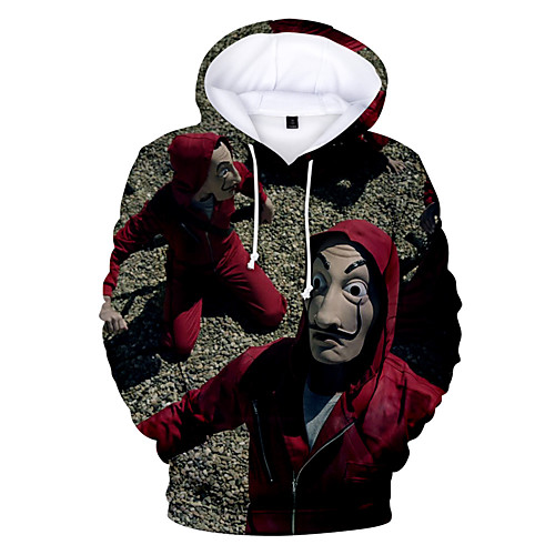

Inspired by la casa de papel Dali Cosplay Costume Hoodie Polyster Print Printing Hoodie For Men's / Women's