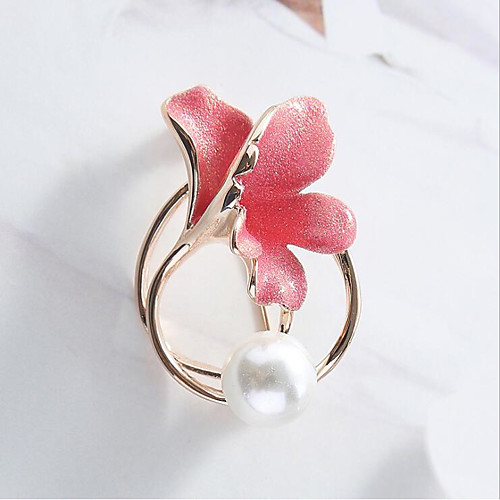 

Women's Brooches Classic Petal Stylish Classic Jewelry Gold Silver For Party Gift Daily Work Festival