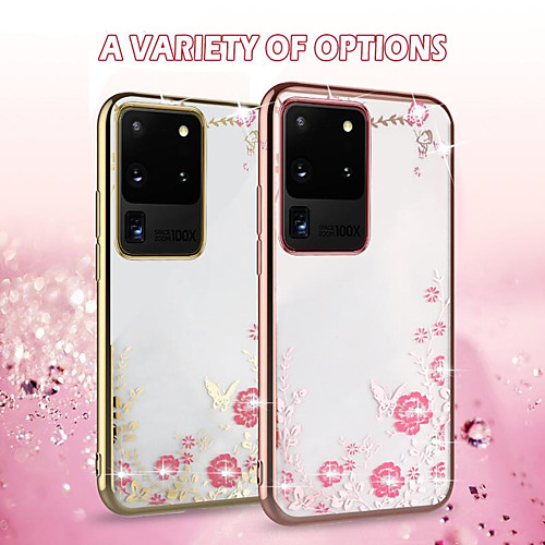 

Glitter Plating TPU Phone Case For Samsung Galaxy S20 Ultra S20 Plus S10 Plus Note 10 Pro S9 S8 Plus A51 A71 A80 A90 A70 A60 A50 A40 A30 A20 A10 Clear Pattern Back Cover Butterfly TPU