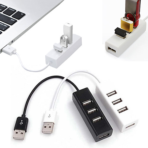 

High Speed 4Port USB 2.0 Hub Adapter with Power switch for gifts