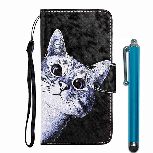 

Case For Xiaomi Redmi Note 8 / Redmi Note 8T / Redmi Note 8 Pro Wallet / Card Holder / with Stand Full Body Cases Curious Cat PU Leather / TPU for Redmi 8 / Redmi 8A / Redmi Note 7
