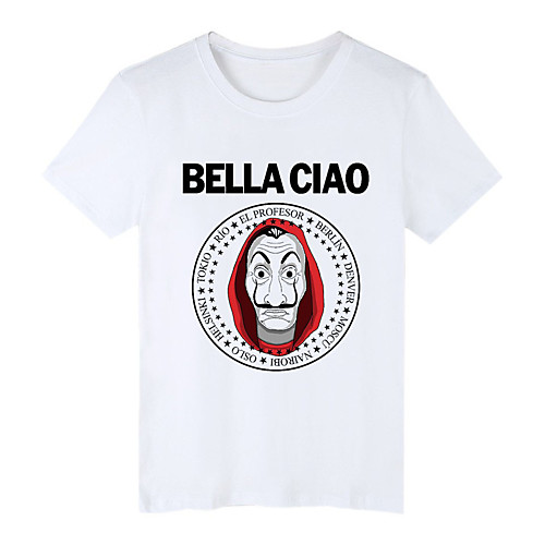 

Inspired by la casa de papel Dali Cosplay Costume T-shirt Pure Cotton Print Printing T-shirt For Men's / Women's