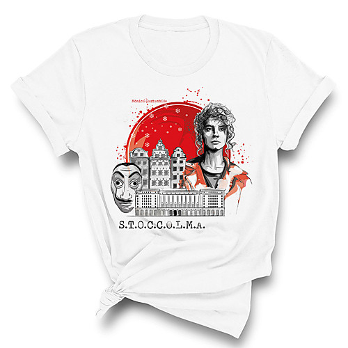 

Inspired by la casa de papel Dali Cosplay Costume T-shirt Pure Cotton Print Printing T-shirt For Men's / Women's